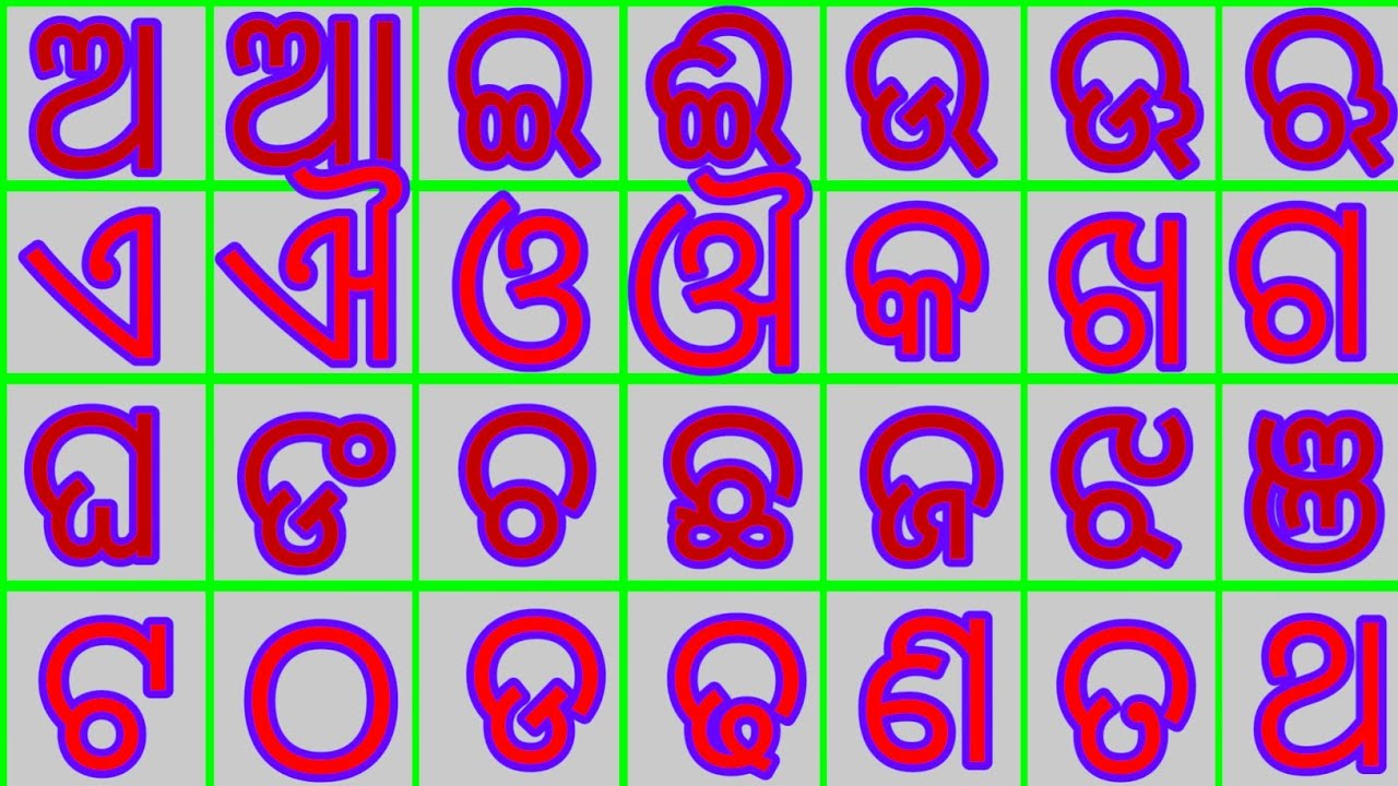 ଅ ଆ ଇ | ( ଓଡ଼ିଆ ବର୍ଣ୍ଣବୋଧ ) Odia A Aa i ee u oo | Odia Alphabets | Odia Barnabodha A aa Sikhiba