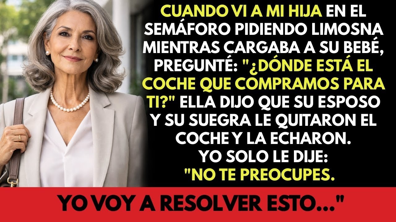 Vi a mi hija pidiendo limosna en la calle con su bebé en brazos… Ella me dijo que su marido había…