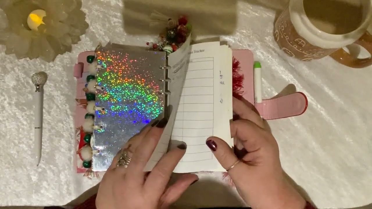 Quick flip of my Christmas planner and best wishes for next year