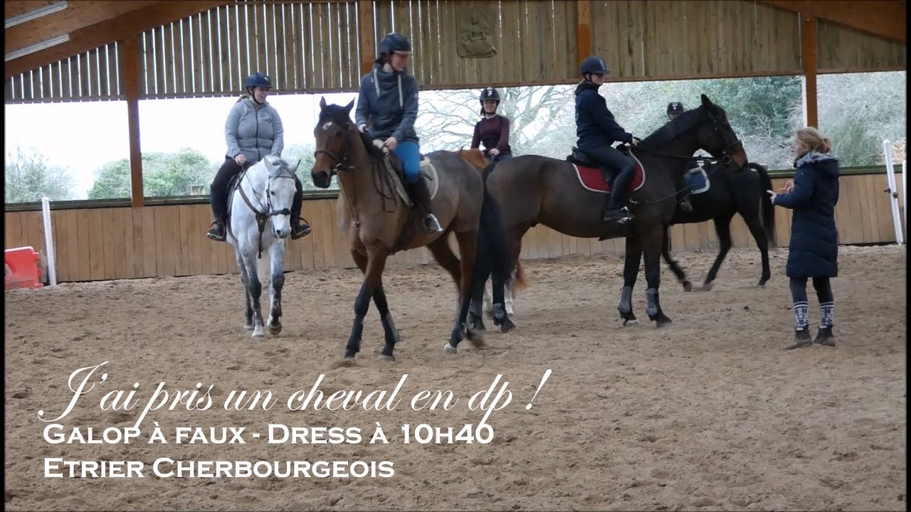 J'AI PRIS UN CHEVAL EN DP ! - GALOP A FAUX - Dressage à 10h40 - Etrier Cherbourgeois