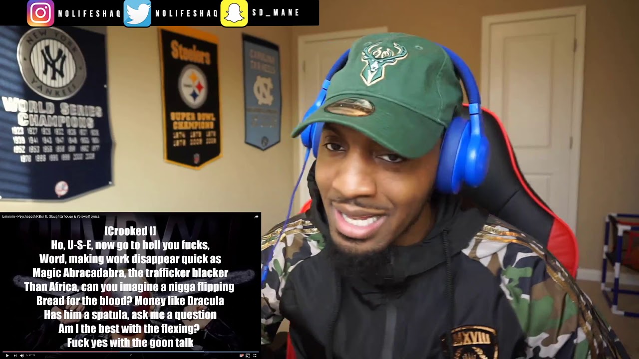 Eminem - Psychopath Killer ft. Slaughterhouse & Yelawolf | REACTION