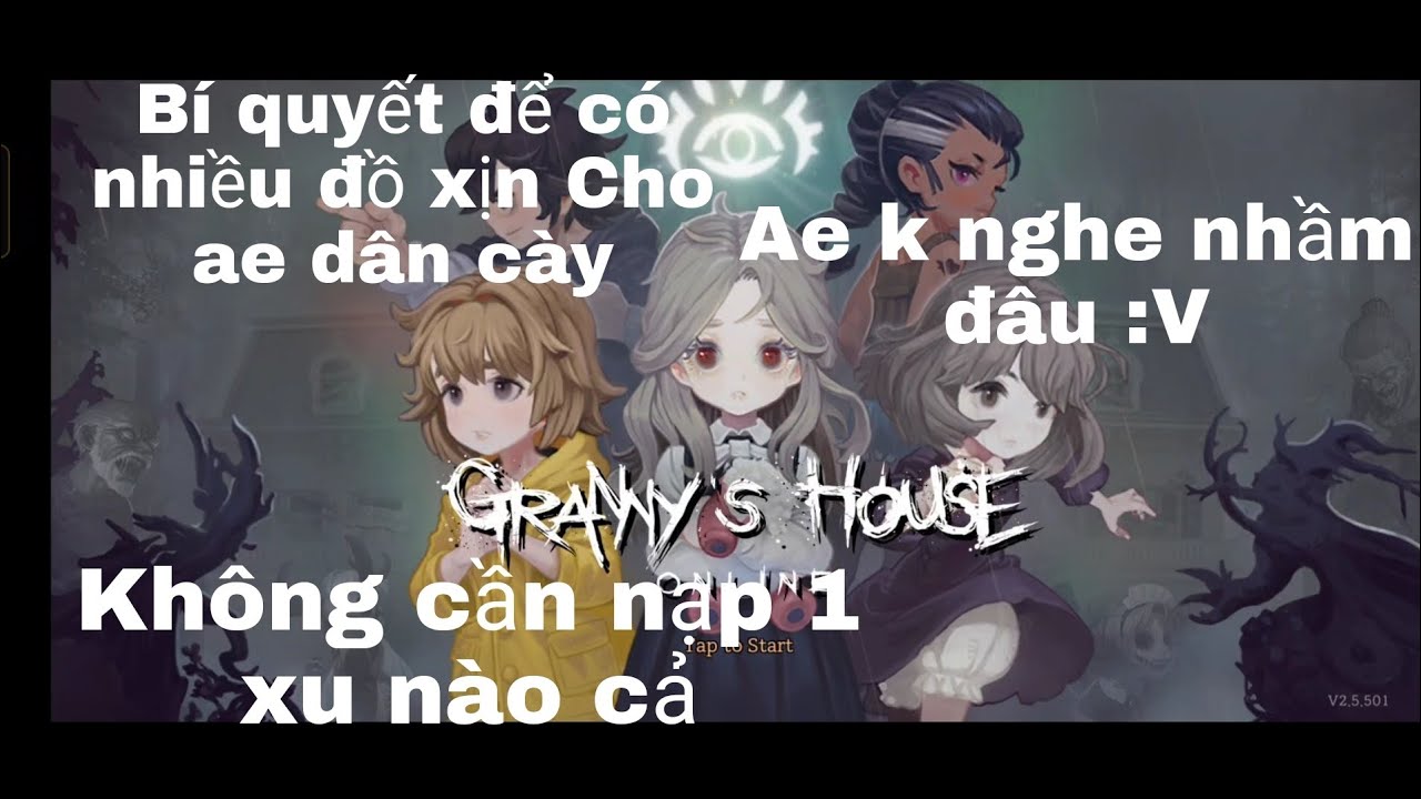 Granny house On:Đồ Vip ?? Không Cần Nạp .. Wow .. Và đây là cách cho các bạn dân cày