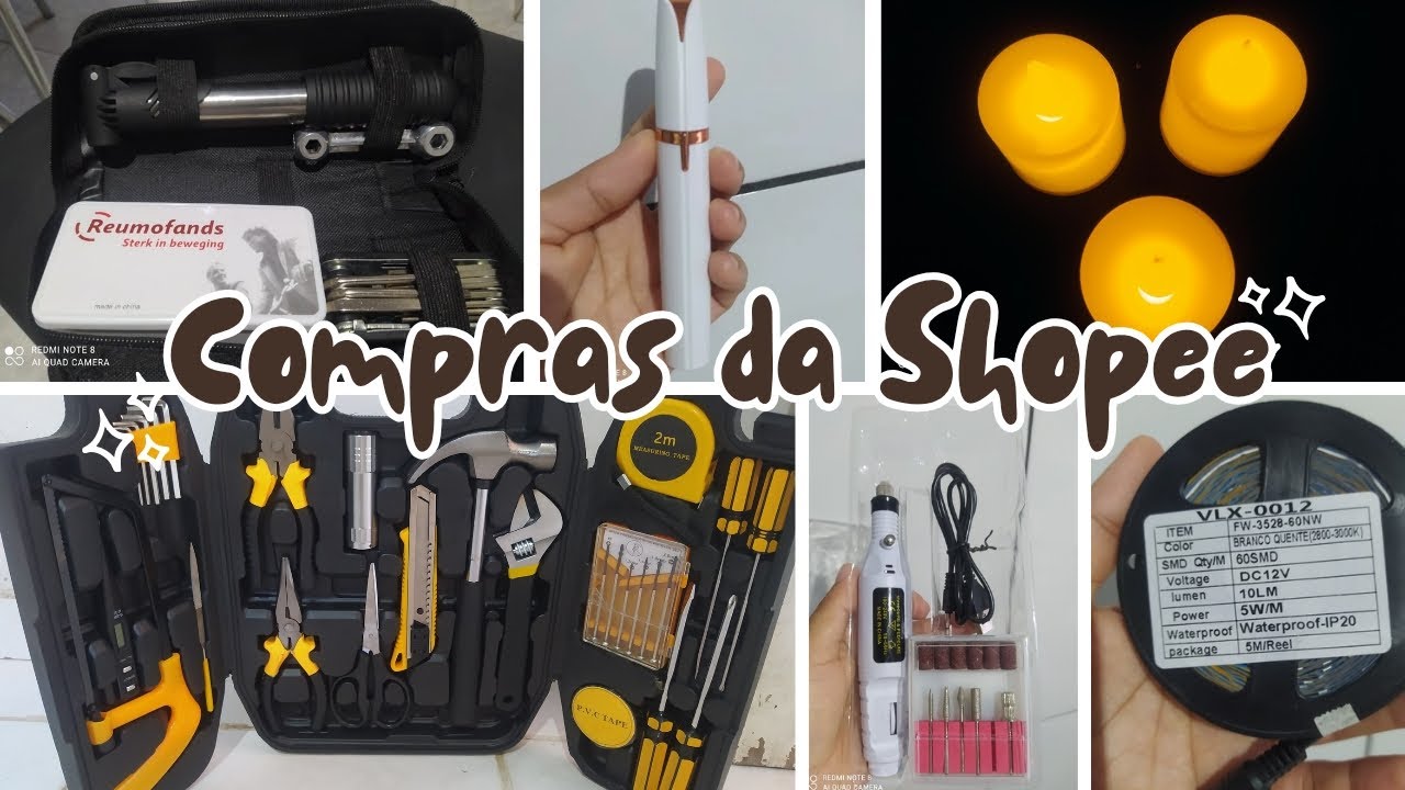 Comprinhas feitas na Shopee de muita precisão e muita utilidade