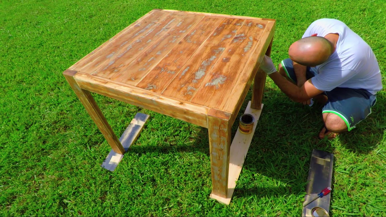 Table Staining Classic Gray & Special Walnut