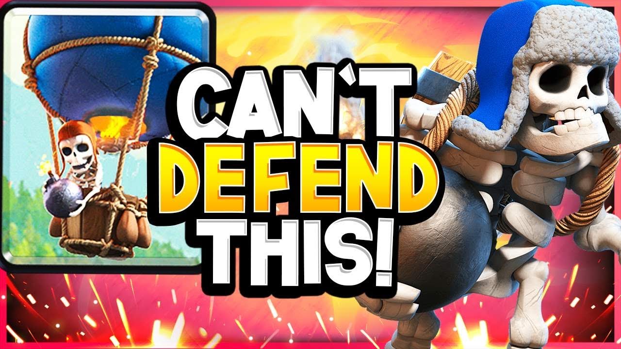 12 Win Grand Challenge with Giant Skeleton Balloon Deck - Clash Royale