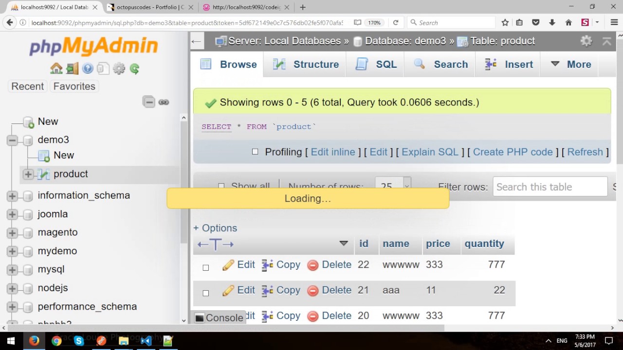 RESTful Web Services in CodeIgniter Framework - Part 3 - CRUD with MySQL