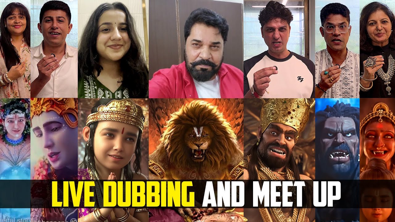 Mahavatar Narsimha LIVE DUBBING and MEET 🔥