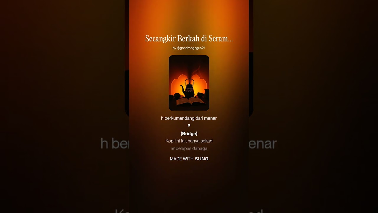 Secangkir Berkah di Serambi