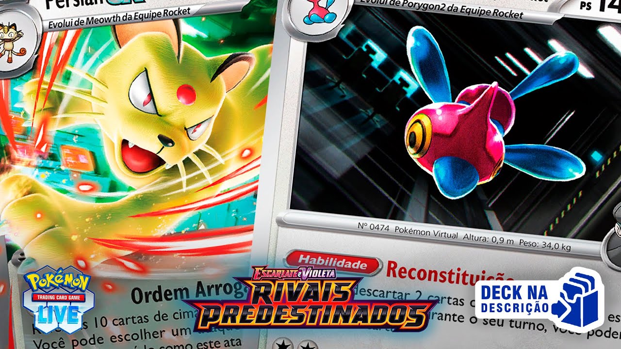 Porygon-Z da Equipe Rocket + Persian EX da Equipe Rocket - Deck na Descri&ccedil;&atilde;o - Pokemon TCG Live