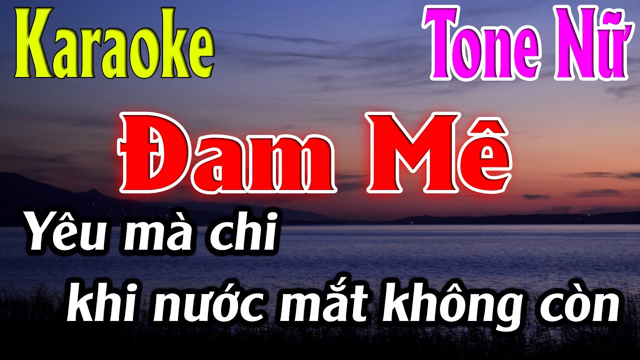 Đam M&ecirc; Karaoke Tone Nữ Karaoke L&acirc;m Organ - Beat Mới