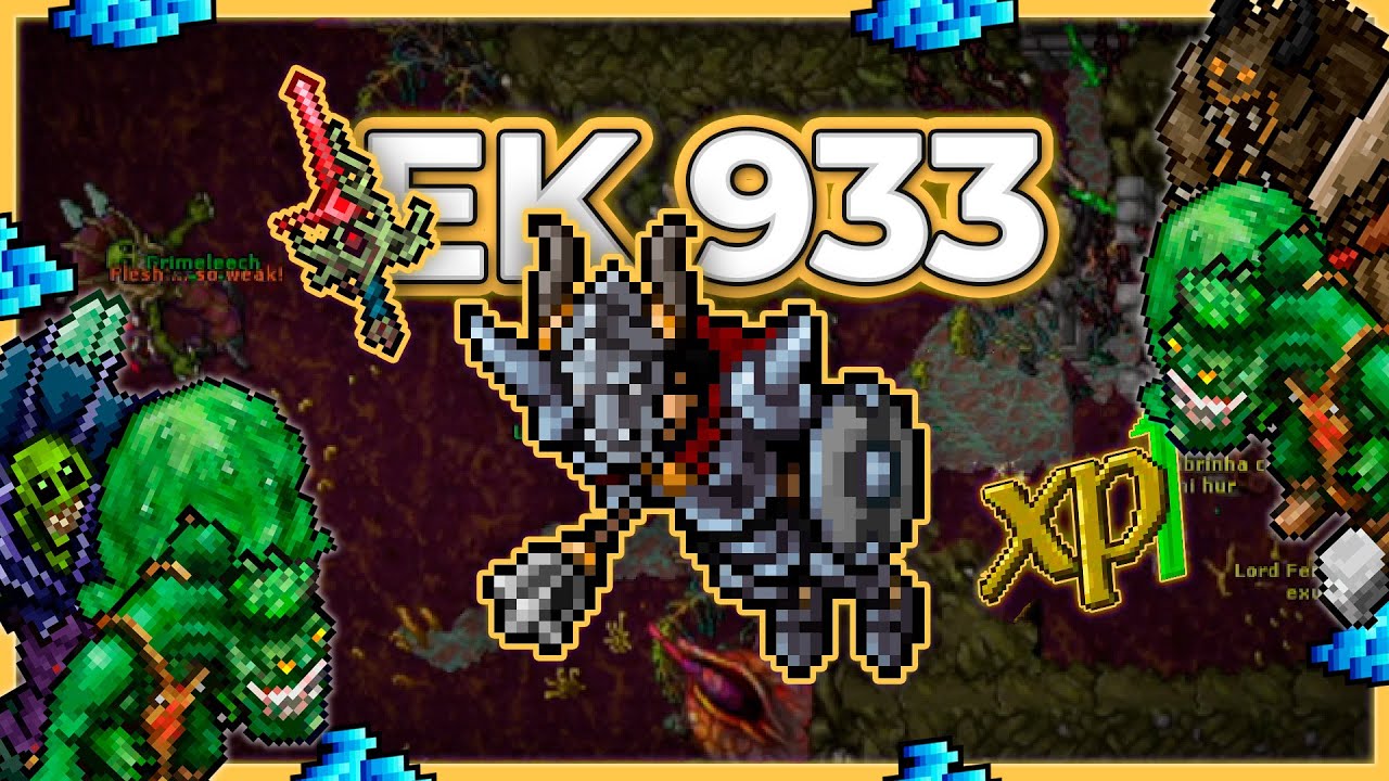 EK 933 Hunt Solo Grounds of Plague 5.9kk/h Raw + 1.5kk Profit - Tibia Hunt [15.12]