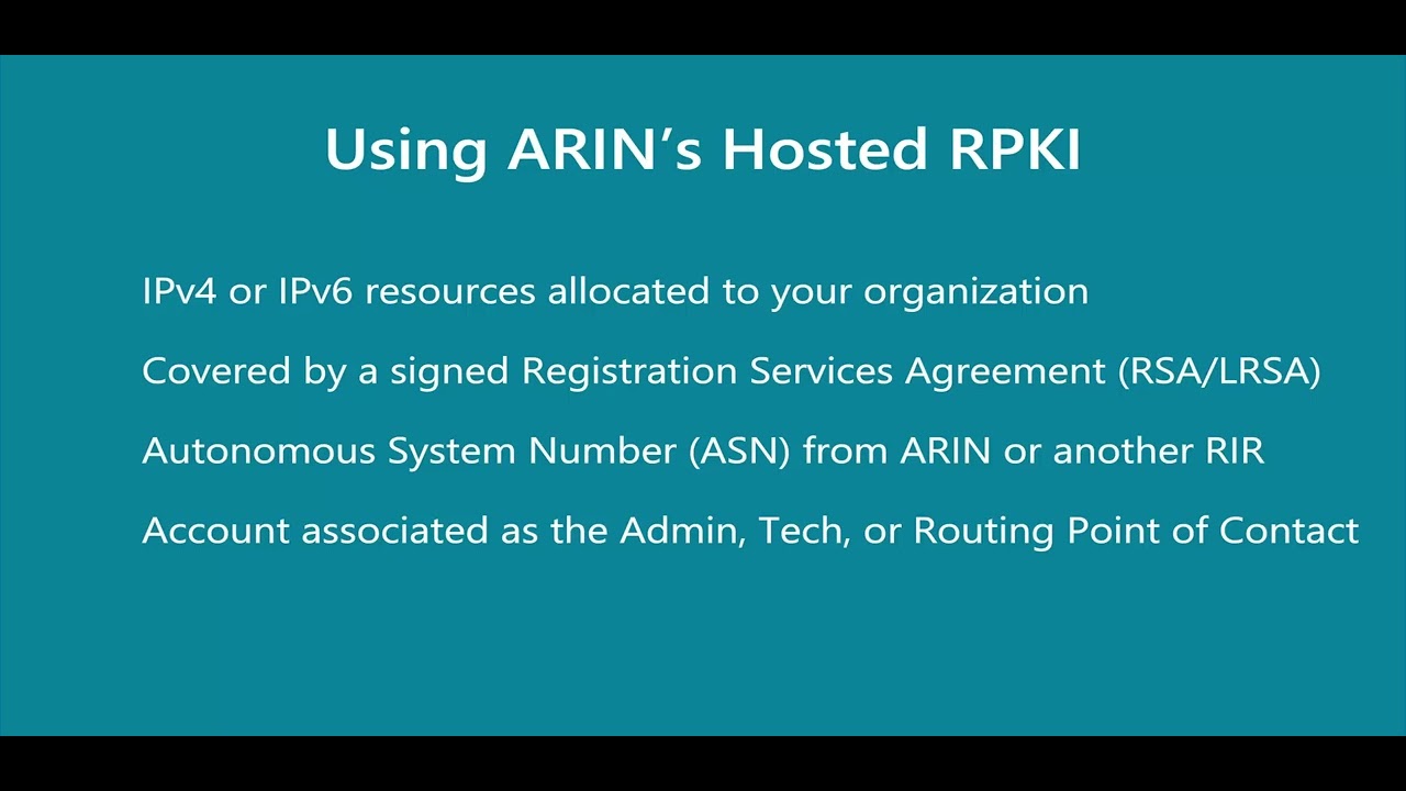 RPKI: Creating a ROA