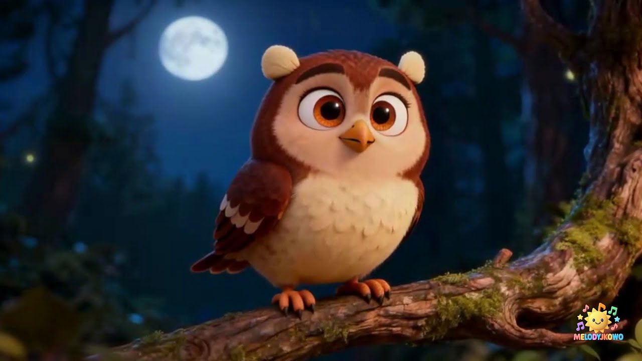 Sowa - Mądra Głowa 🦉🌙 Piosenki dla Dzieci 🎶