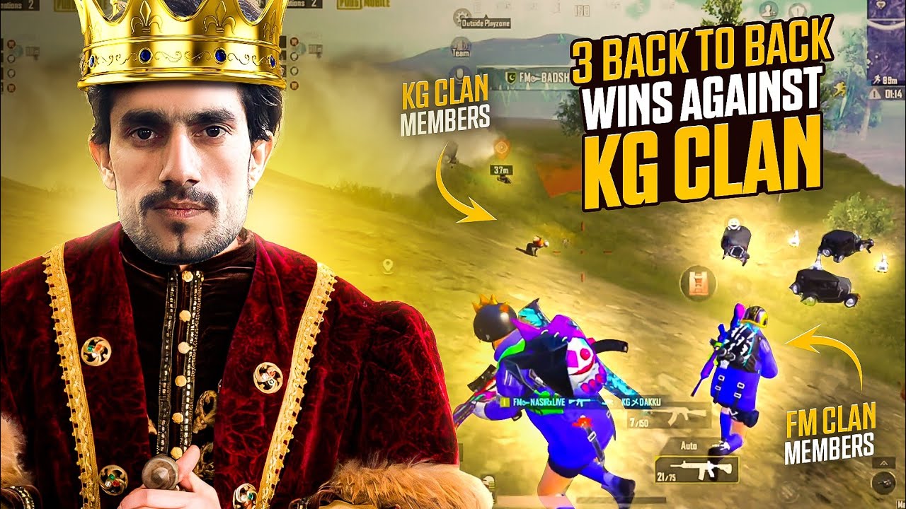 3 Back To Back Wins Against KG Clan - FM Clan VS KG Clan | FM NASIR YT