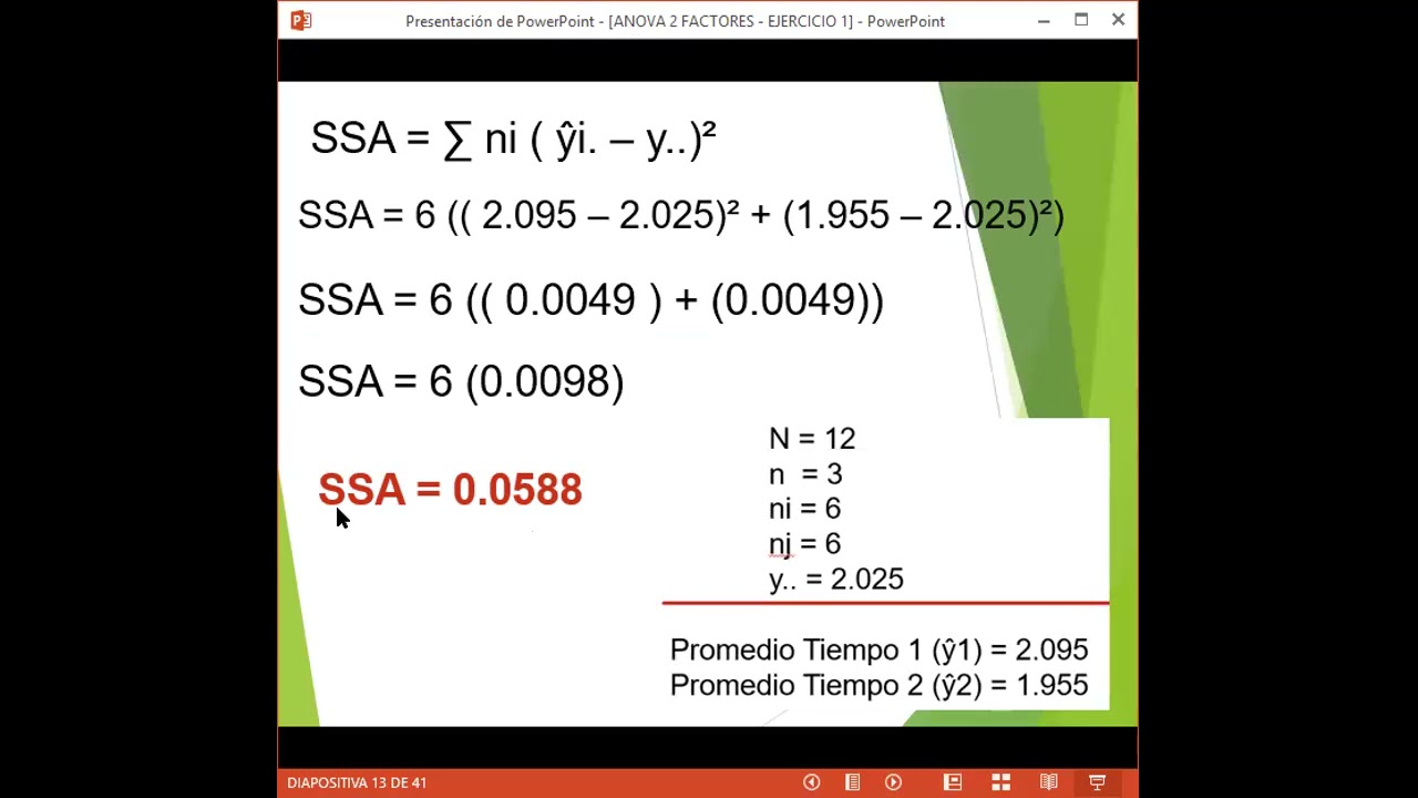 ANOVA DE DOS FACTORES   EJERCICIO RESUELTO