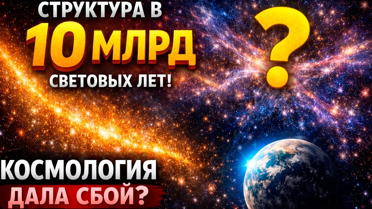 Структура размером 10 МИЛЛИАРДОВ световых лет — космология дала сбой?