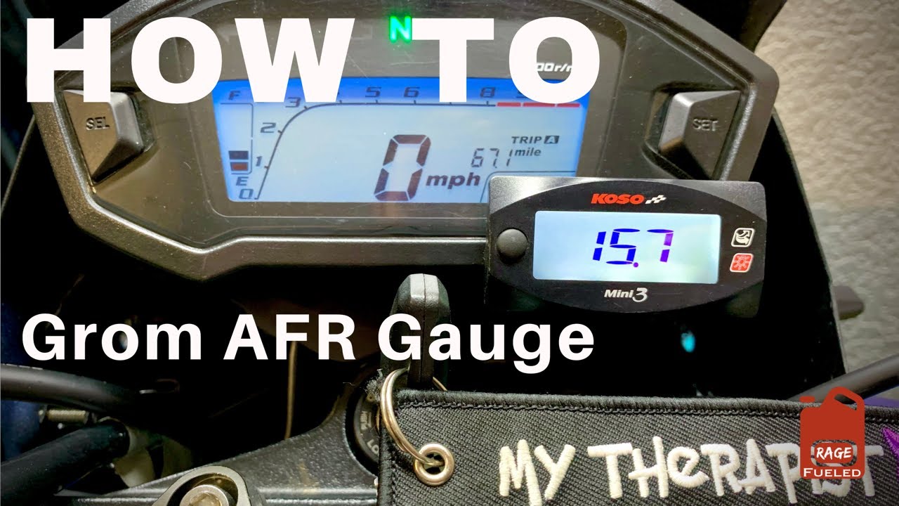 How To - Honda Grom Koso AFR Gauge