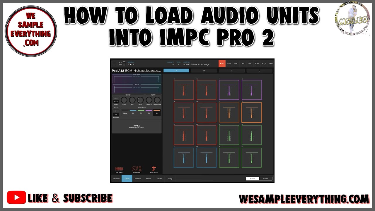 Loading Audio Units into your iMPC Pro2