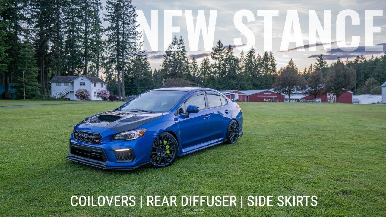 LOWERED STI ON COILOVERS | DIFFUSER | SIDE SKIRTS | 2015-2019 SUBARU WRX STI