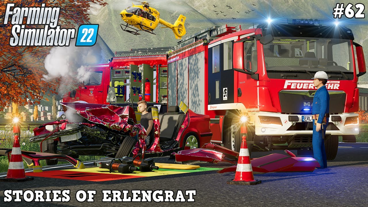 A DAY as a FIREFIGHTER at the ERLENGRAT FIRE DEPARTMENT! 🔥🚒💨 | Erlengrat | FS22 | Timelapse #62