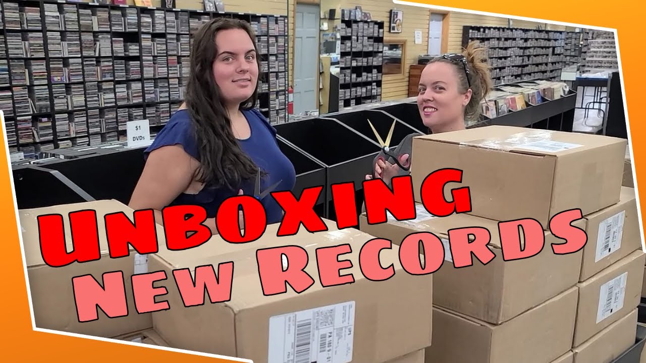 Big Unboxing in the Record Store - New Vinyl Records