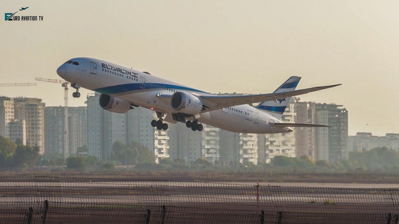 Tel Aviv Ben Gurion Airport Summer Morning Plane Spotting ( LLBG )