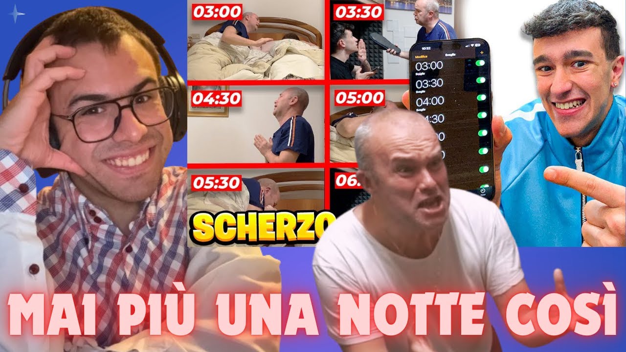 REACTION SCHERZO SVEGLIO I MIEI GENITORI OGNI MEZZ'ORA DURANTE LA NOTTE !!! PAPÀ RIMO HA UN CROLLO !