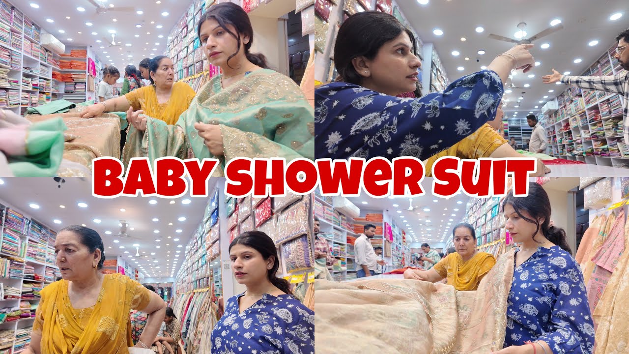 Sasu Maa Ne Karwayi Baby Shower Ke Shagun Ke Suit Ki Shopping