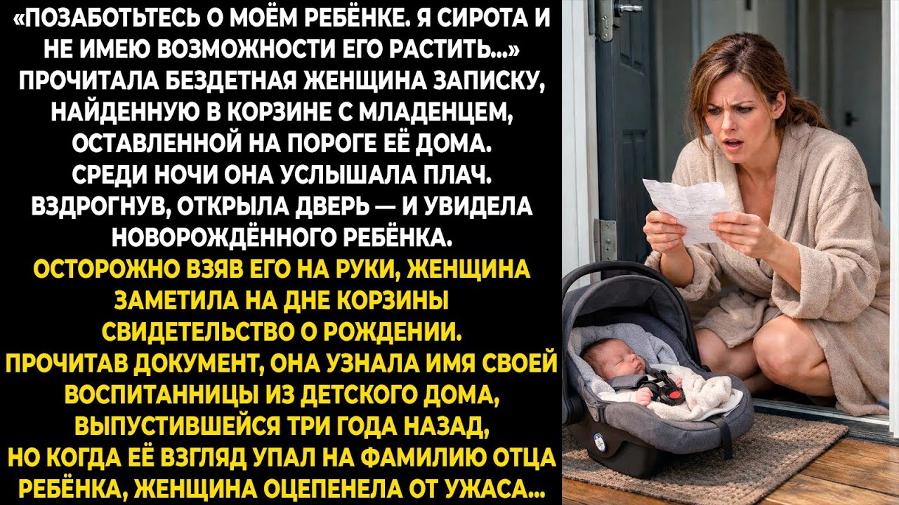 «Позаботьтесь о моём ребёнке. Я сирота и не имею возможности его растить…» —Прочитала бездетная женщ