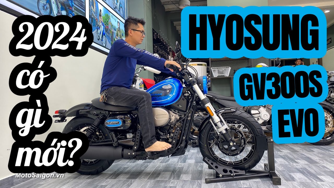 Hyosung GV300S EVO 2024 Supreme V-Twin màu mới đánh giá xe