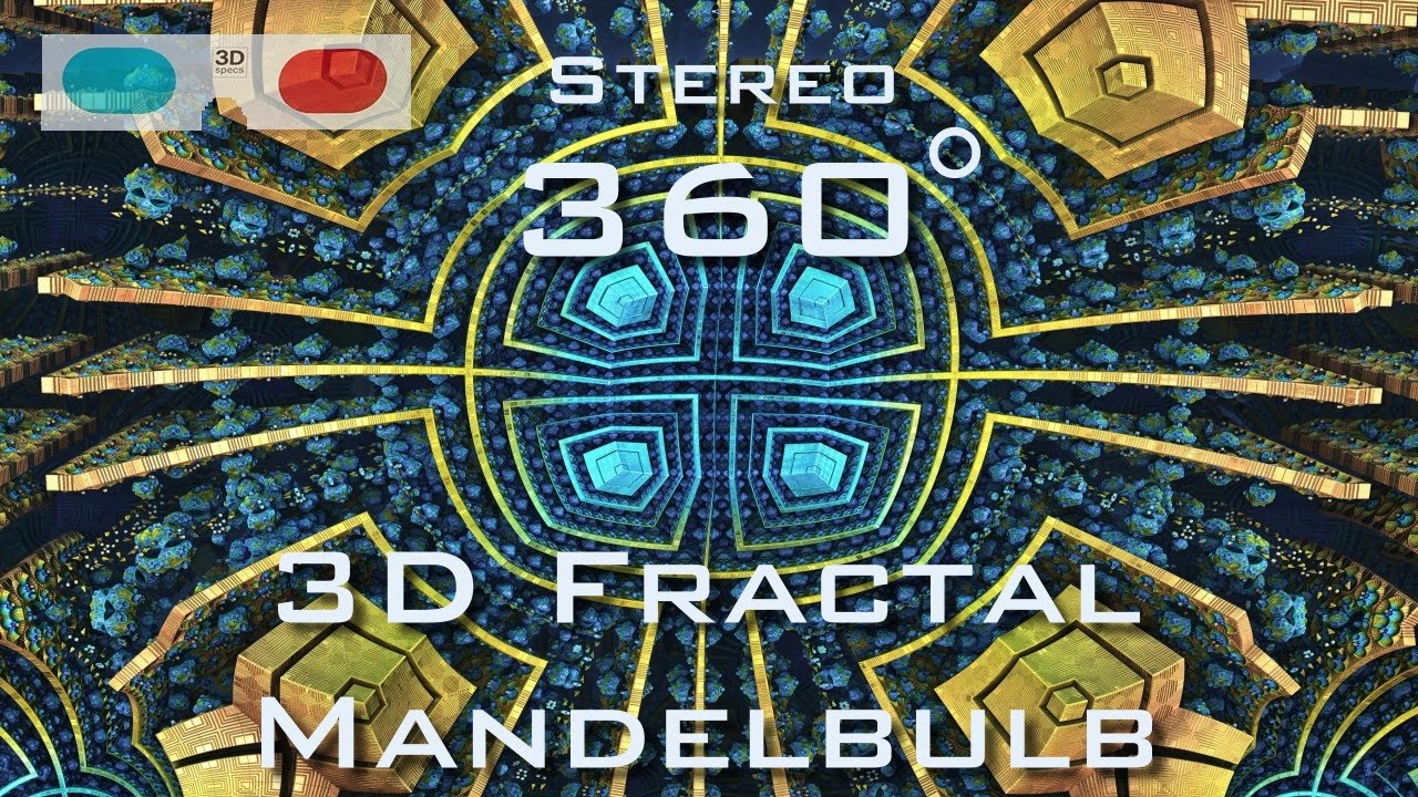 360° stereo 3D Fractal Matrix - Mandelbulb 3D Fractal VR