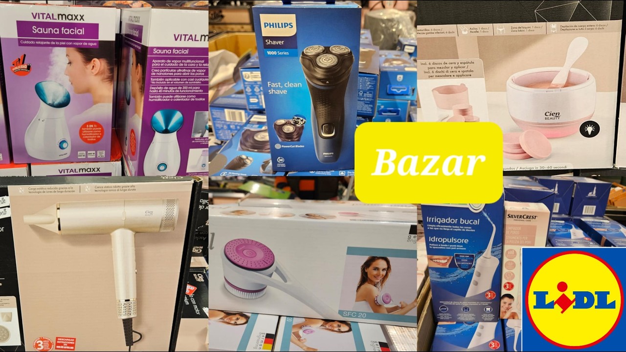 Lidl Bazar Novedades Cuidado personal Todo para Baño Chollos para Casa Pequeños  Electrodomésticos