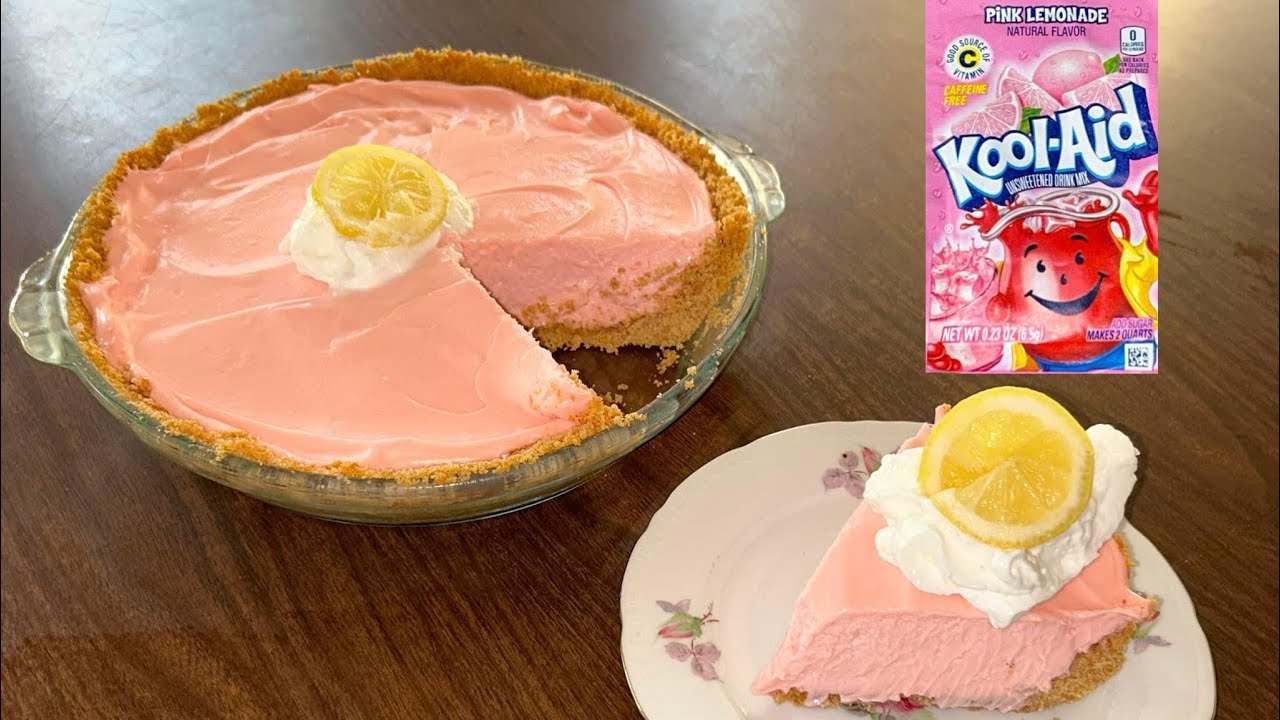 Kool-Aid Pie Recipe - How To Make No Bake Kool-Aid Pie With Cream Cheese - Summertime Dessert