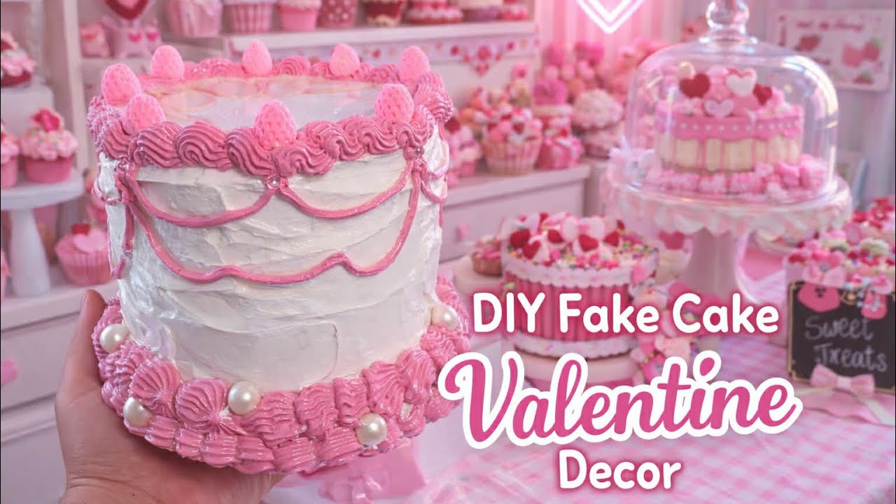 DIY Valentine Fake Cake Using a Dollar Tree Gift Box | Fake Bake Decor Tutorial