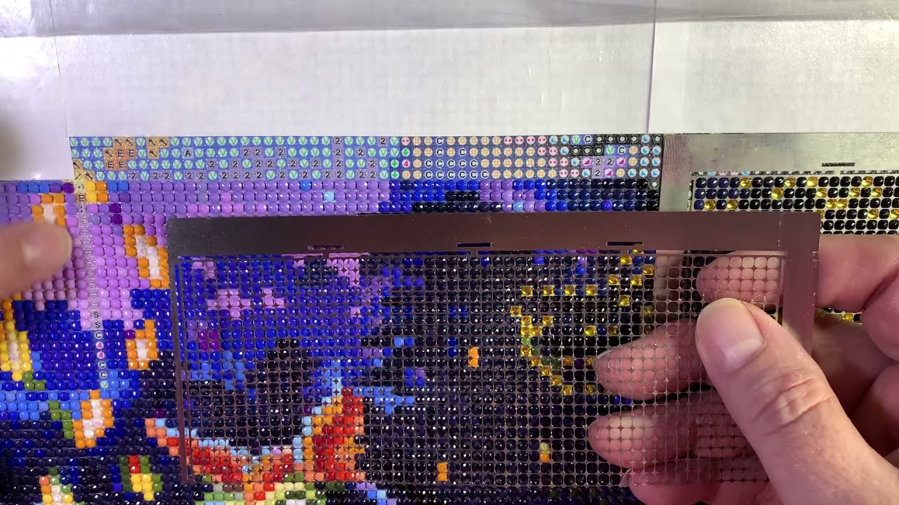 Diamond Art: Using a Ruler with Round Drills