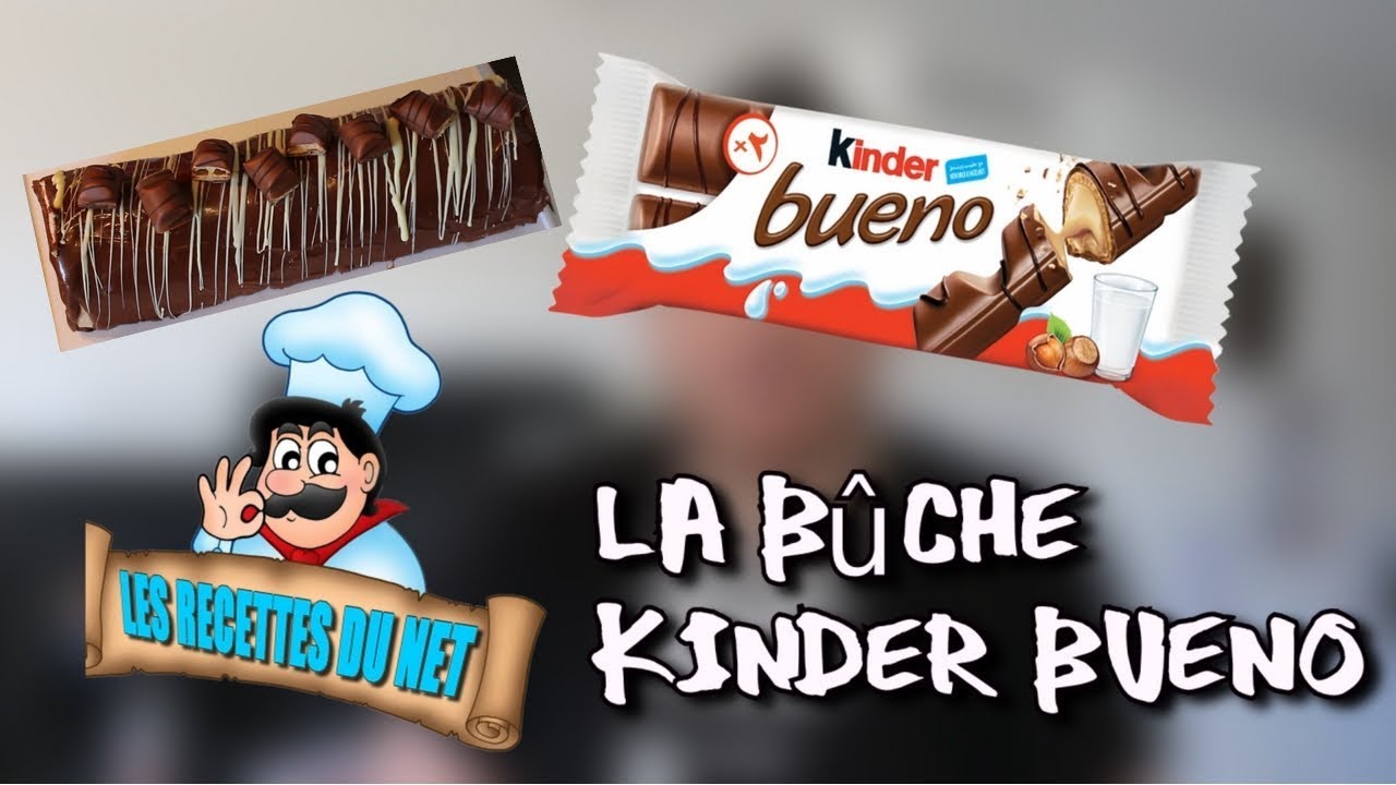 LA BÛCHE AU  KINDER BUENO simple et rapide - Recette du Net - RONIX
