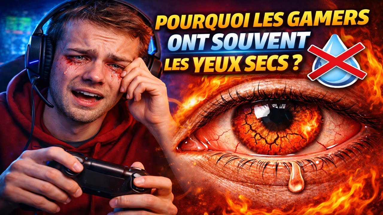 Pourquoi les gamers ont souvent les yeux secs ?