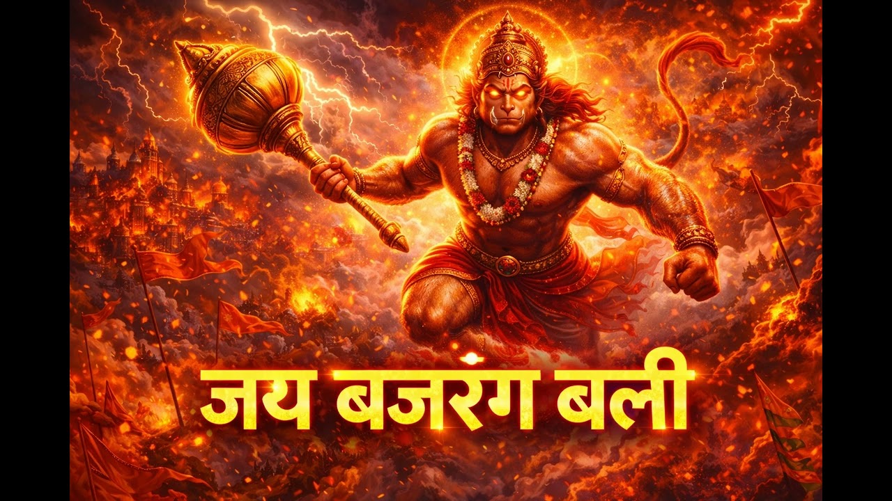 Jai Bajrang Bali || Jai Shree Ram 🚩 | Hanuman Motivational Song | Bhakti Song #hanuman