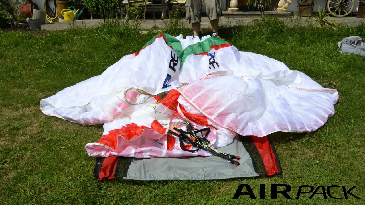 How to fold your glider in the AirPack