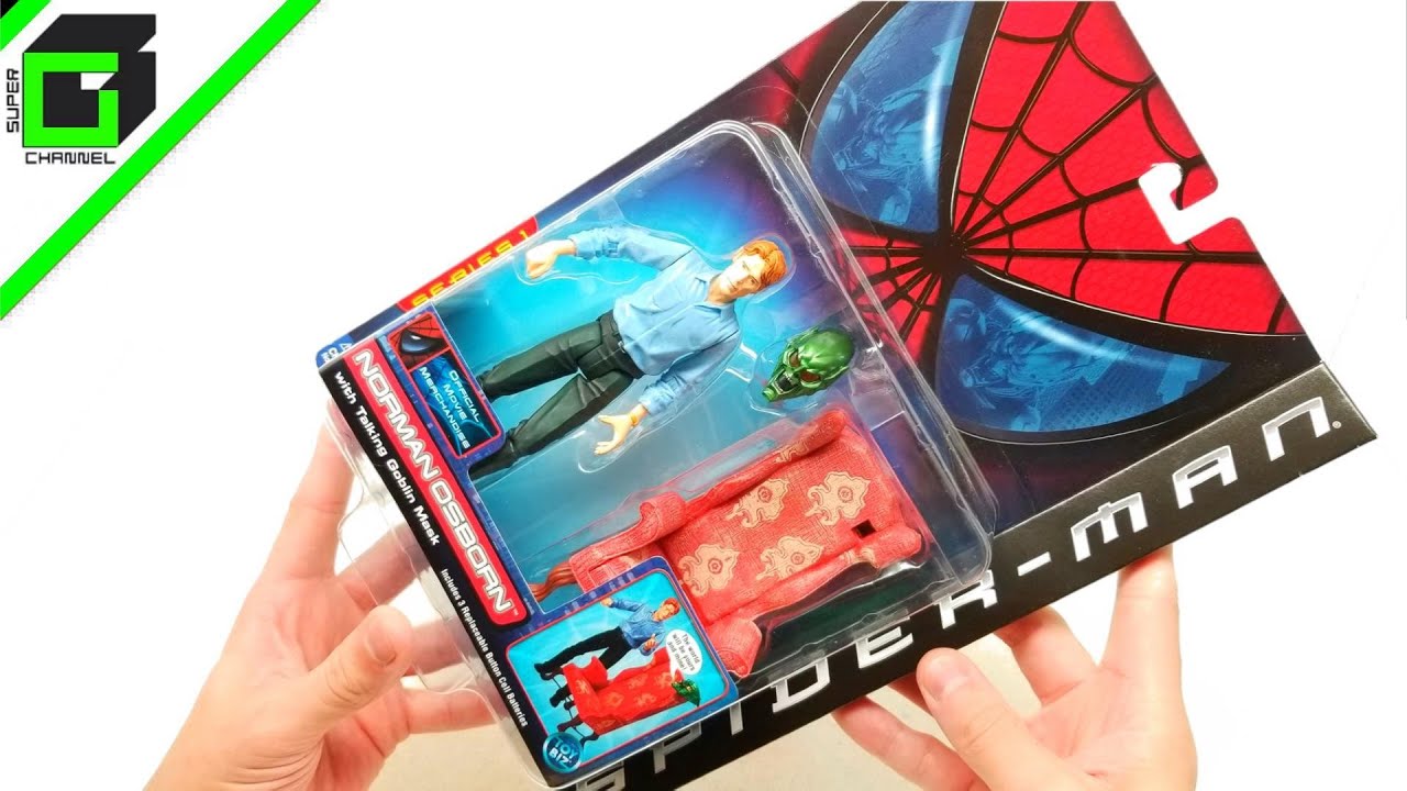 SPIDER-MAN MOVIE - Green Goblin NORMAN OSBORN (Toy Biz action figure UNBOXING)