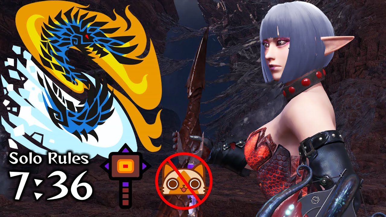 Ice Alatreon Vs. Hammer - Monster Hunter World: Iceborne - アルバトリオン ハンマー ソロ【MHWI】