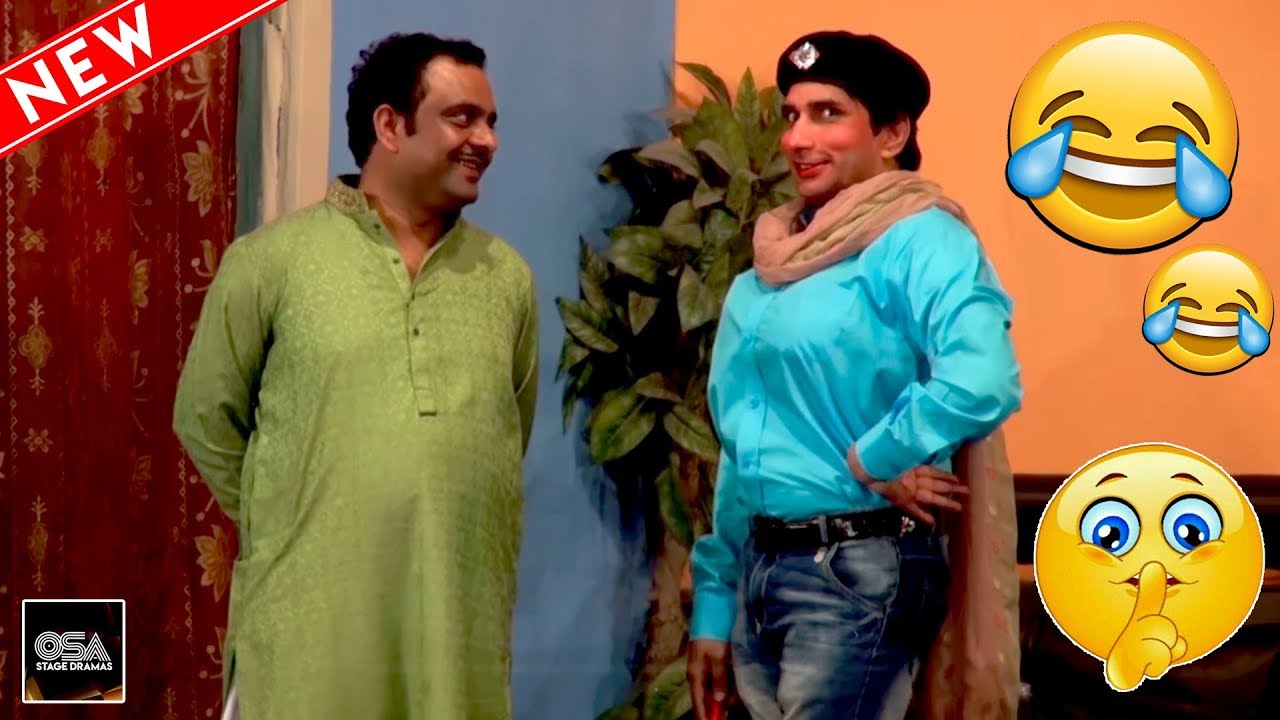 SAKHAWAT NAZ IS INSPECTOR KHUSRA - Best Comedy Scenes in Stage Drama||Very Funny😂
