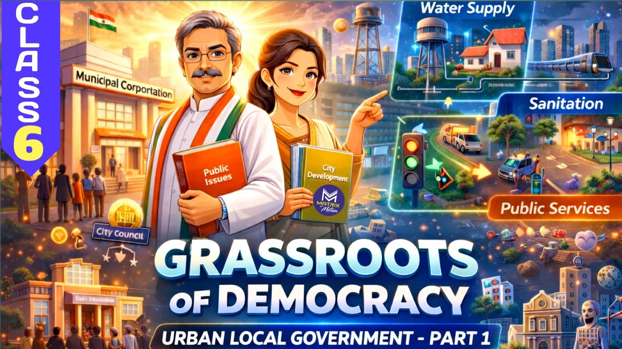 Grassroots of Democracy: Local Government in Urban Areas | Class 6 SST | Animated NCERT Explanation