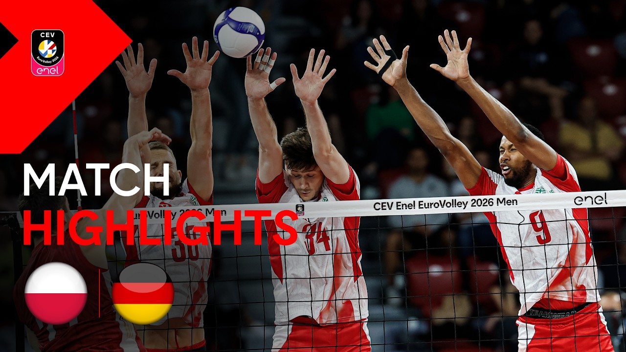 Highlights | Poland vs. Germany | CEV Enel EuroVolley 2026 Men | Quarter-Final