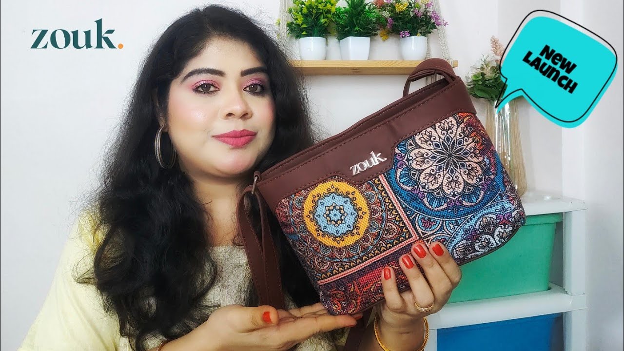 New Launch From Zouk || Zouk Multicolor Mandala Print Harmony Sling Bag Review @zoukonline