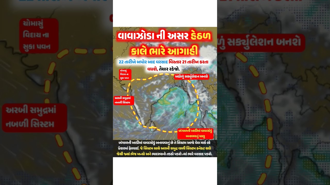 #WeatherUpdate #weatherforecast #rain #RainUpdate #rainfall #skymet #agahi #varsad #mavthu  #surat