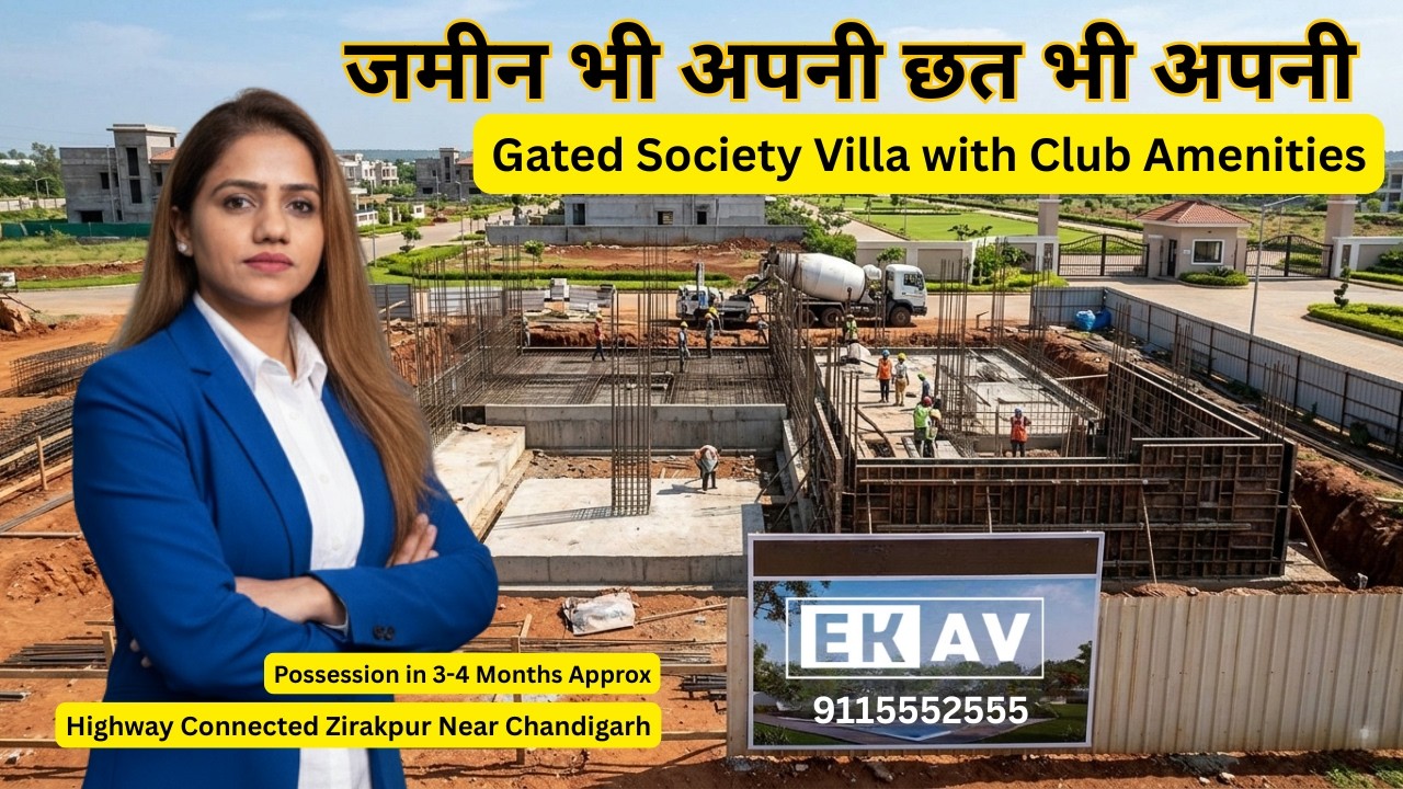 3 BHK Independent Villa in Zirakpur Near Chandigarh