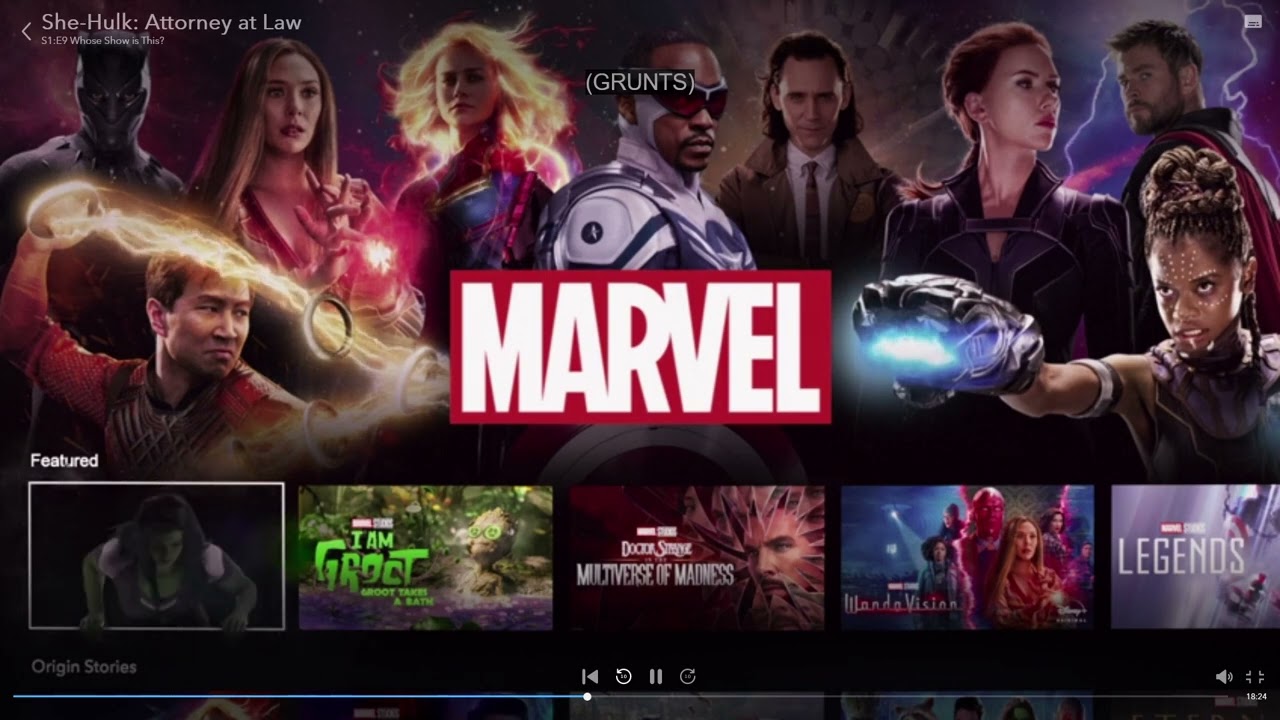 She-Hulk Breaks The 4 Wall On The Disney Plus Menu | She Hulk: Attorney At Law Episode 9