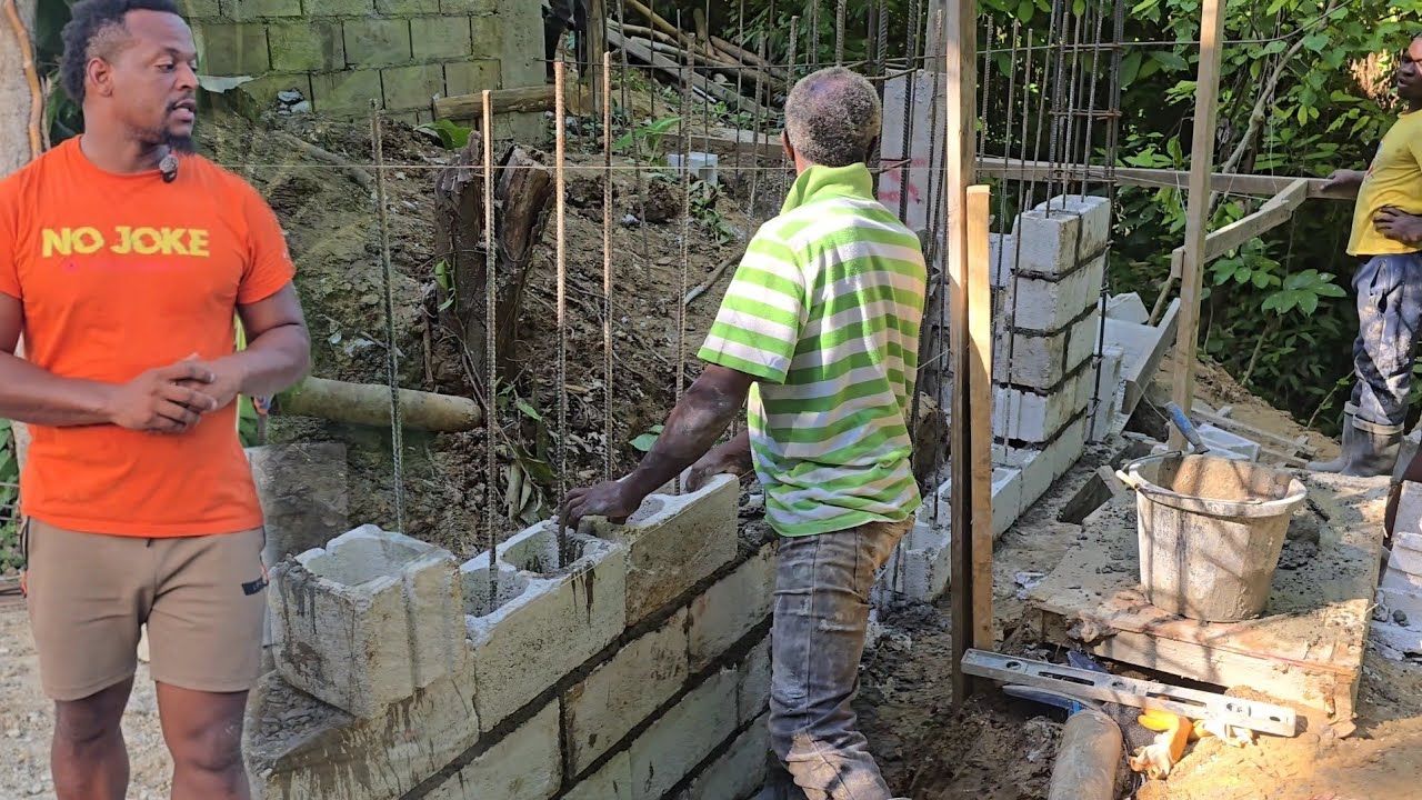 Project X || finishing up casting the porch foundation || running out blocks
