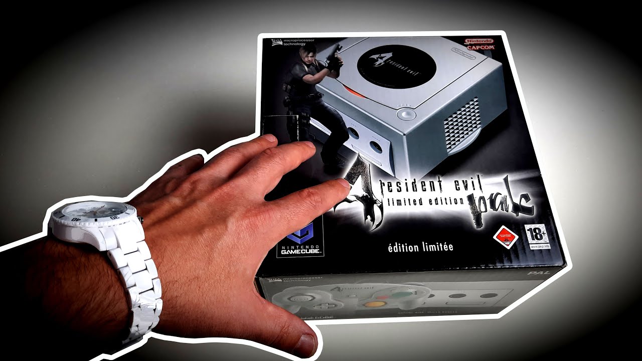 Unboxing Nintendo Gamecube Resident Evil 4 new very rare limited edition asmr